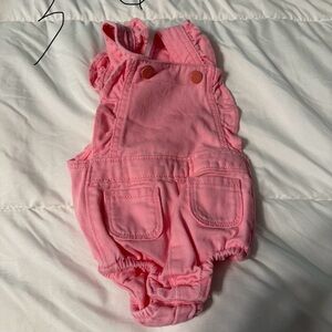 Adorable Pink Baby Overalls
